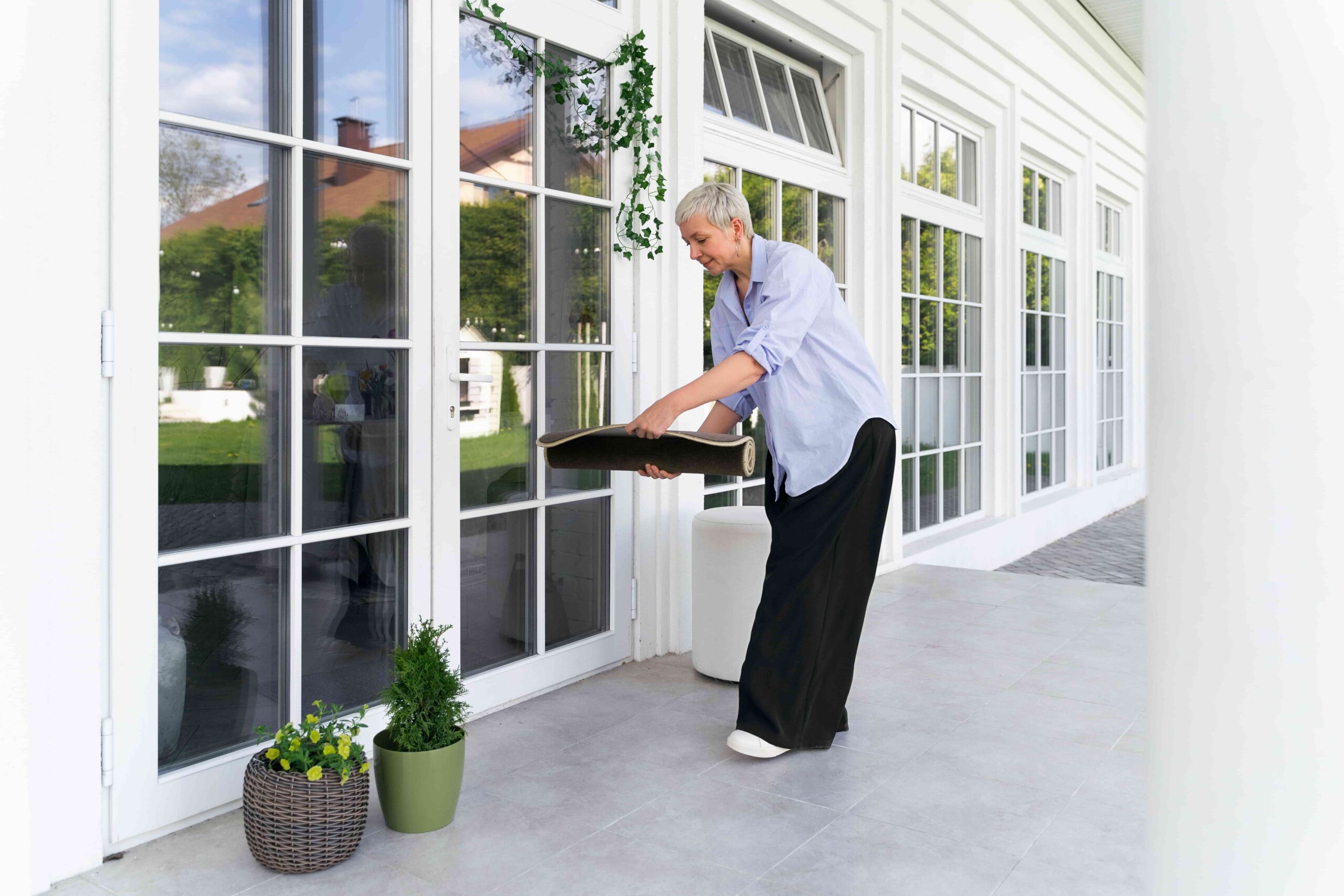 full-shot-woman-decorating-front-door-outside (1)
